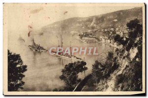 Old Postcard Villefranche Sur Mer La Rade