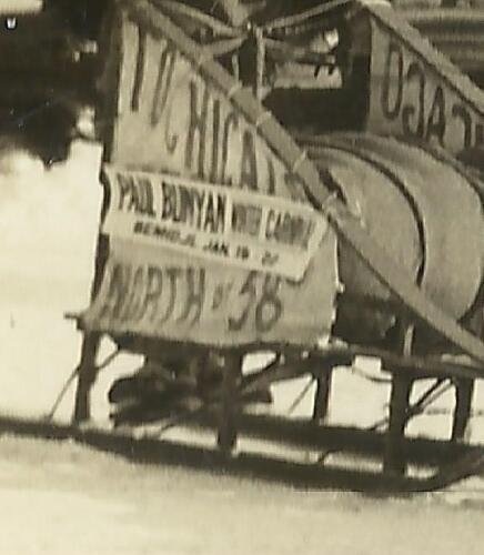 Bemidji MINNESOTA RP 1933 CROSS COUNTRY TRAVELER Dog Sled Ice Castle AUTOGRAPHED 