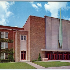 c1960s Waverly IA Chapel Auditorium Wartburg College Campus Chrome Photo PC A237