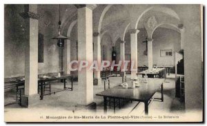 Old Postcard From Monastery Ste Marie De La Pierre Qui Vire refectory