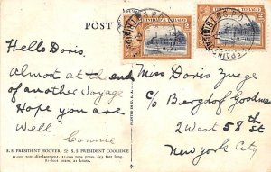 SS President Hoover SS President Coolidge Dollar SS Line Ship Postcard