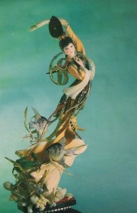 Conch Fairy Maiden Chinese Statue Sculpture Postcard