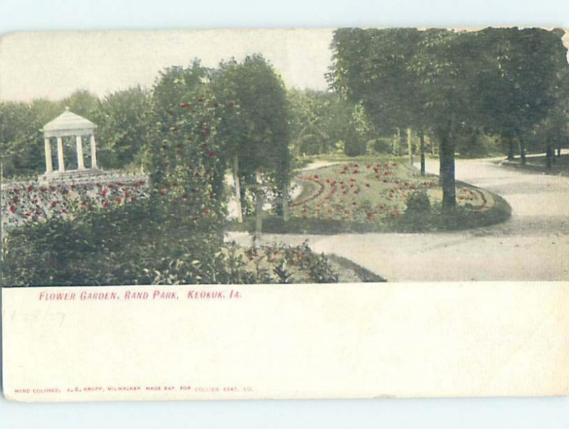 Pre-1907 PARK SCENE Keokuk Iowa IA H4044