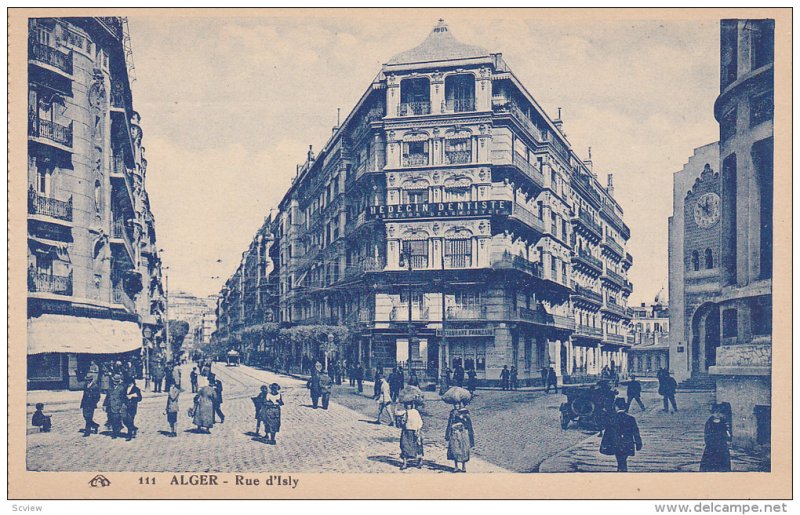 Rue d'Isly, Showing Medecin Dentiste, Alger, Algeria, Africa, 1910-1920s