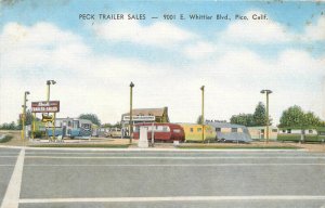 California Pico Peck Trailer Sales Transportation Postcard Shaul Kropp 22-10027