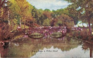 USA Rustic Bridge to Willow Island Niagara Falls 06.79
