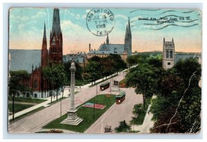 C. 1910 Grand Ave West Milwaukee Postcard P222E