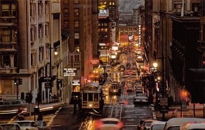 Busy Cable Cars San Francisco California  