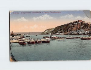 Postcard Ausgefahrene Schiffsbrücke u. Festung Ehrenbreitstein, Koblenz, Germany