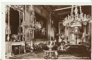 Berkshire Postcard - Reception Room - Windsor Castle - Real Photograph  ZZ1487