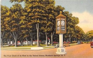 First Clock of its King in the United States Richfield Springs, New York