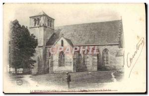 Old Postcard The Mothe Saint Heray L & # 39Eglise frontage Side