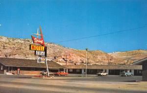 Rock Springs Wyoming 1960s Postcard Springs Motel Gateway To Grand Teton