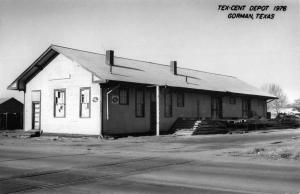 Gorman Texas Tex Cent Depot Real Photo Antique Postcard K81550