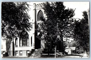 Rolfe Iowa IA Postcard RPPC Photo Presbyterian Church c1940's Unposted Vintage