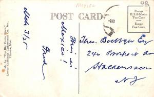 Mexico Old Vintage Antique Post Card Beer Hall Tijuana 1925 Missing Stamp