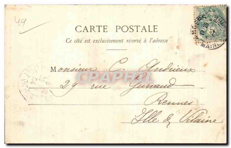 Old Postcard Mail Angers