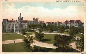 Vintage Postcard University Of Chicago From The Business Center Chicago Illinois