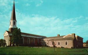 View of First Methodist Church Morganton North Carolina N. C. Vintage Postcard