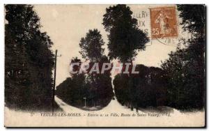 Old Postcard Veules the Roses City Entrance Road Saint Valery