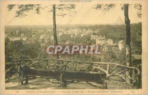 Old Postcard Tesse La Madeleine View of the Etablissement Thermal Park