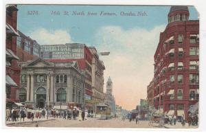 16th Street Omaha Nebraska 1914 postcard