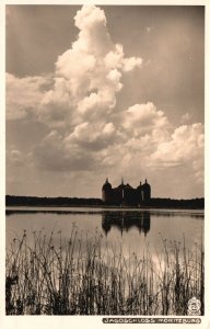 Vintage Postcard Real Photo Jagdschloss Moritzburg Palace Saxony Germany RPPC