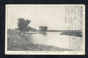 ROSWELL NEW MEXICO NM NORTH SPRING RIVER VINTAGE POSTCARD 1912