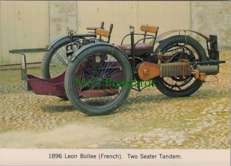 Road Transport Postcard - Vintage Car, 1896 Leon Bollee (French)  Ref.RR14461