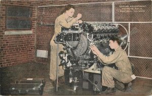 Postcard 1940s Military Airline Mechanics Kropp Army Corps 23-6252