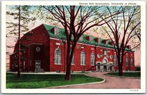 George Huff Gymnasium University Of Illinois IL Building & Grounds Postcard