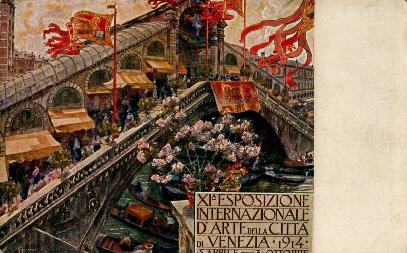 Italy Esposizione Internazionale D'Arte Della Citta Venezia Postcard 08.73