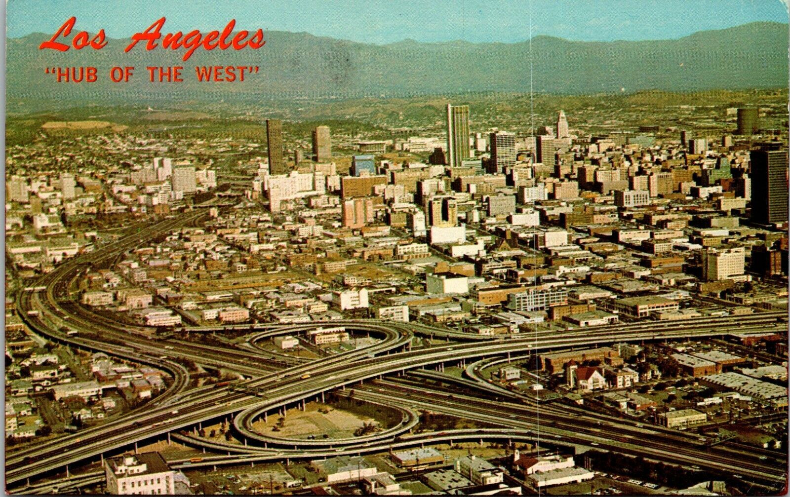 Vintage 1974 Downtown Los Angeles California Postcard 