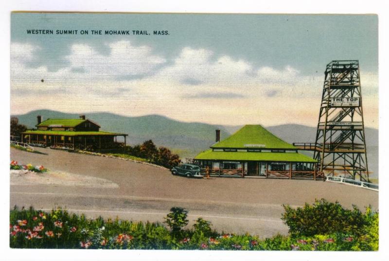 Western Summit Mohawk Trail, Massachusetts unused linen Colourpicture PPC