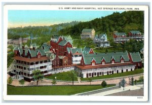 c1920's US Army & Navy Hospital Hot Springs National Park Arkansas AR Postcard
