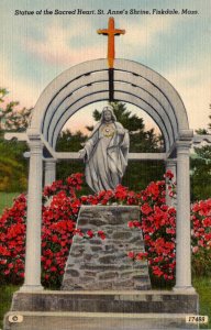 Massachusetts Fiskdale St Anne's Shrine Statue Of The Sacred Heart