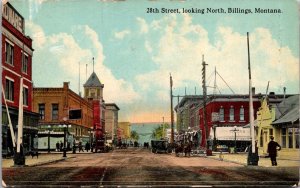 Postcard 28th Street Looking North in Billings, Montana