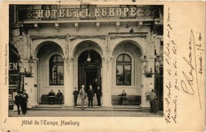 CPA AK Hamburg- hotel de l'Europe, Entree GERMANY (888325)