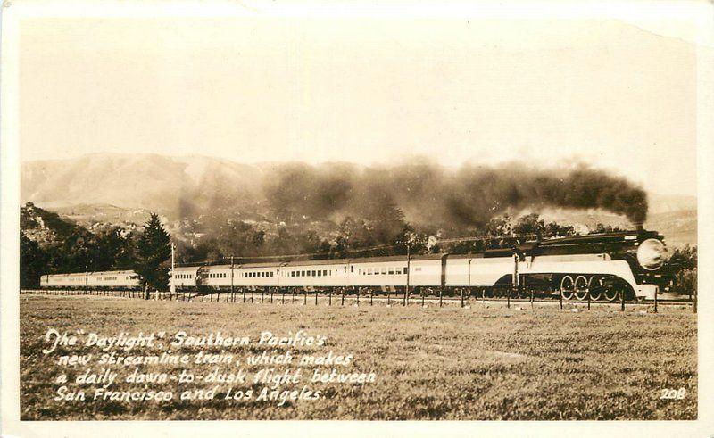 Daylight Southern 1940s Railroad San Francisco Los Angeles California 8565