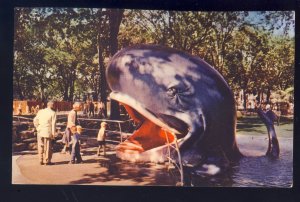 Montreal, Quebec-P.Q., Canada Postcard, Jonah The Whale, Garden Of Wonders