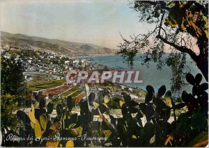 Postcard Modern Cote Flowers Sanremo Panorama