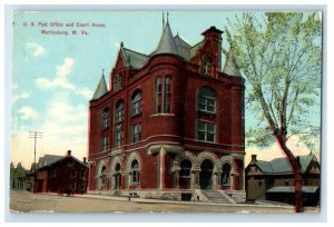 1910 US Post Office and Court House Martinsburg WV Ripple & Baker Postcard