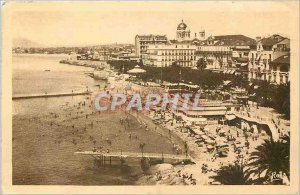 Old Postcard St. Raphael - Vue Generale on the Beach and the Terrace of the B...
