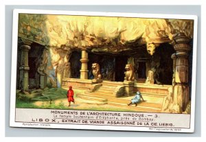 Vintage Liebig Trade Card - French - #3 of Monuments of Hindu Architecture Set