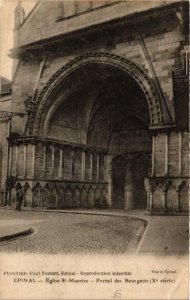 CPA ÉPINAL Église St-MAURICE - Portail des Bourgeois (401094)