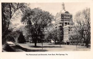 C62/ Hot Springs Virginia Va Real Photo RPPC Postcard c50s Homestead Grounds