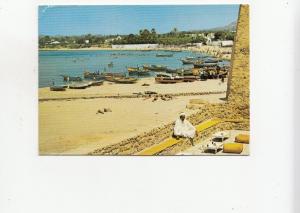 BF27974 hammamet tunisia la plage vue du cafe bou hadid  front/back image