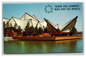 Vintage 1967 Postcard The Face of Winter Pavilion Regina Lake Expo67 Montreal