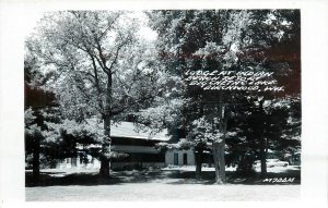 1940s Birchwood Wisconsin Lodge Indian Birch Resort RPPC Postcard 25-11606