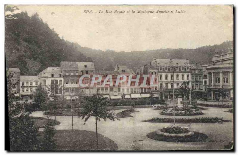 Old Postcard Spa Royale Street And The Mountain Annette and Lubin